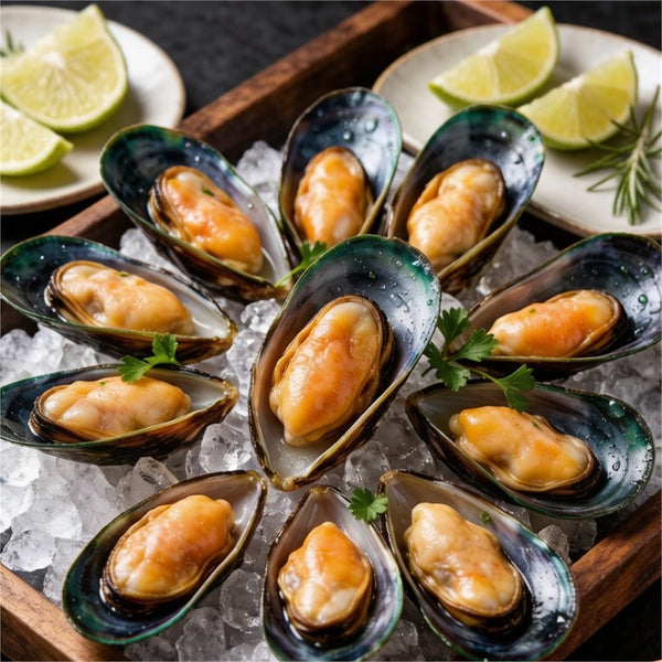Fresh Green Mussels, Live Harvested