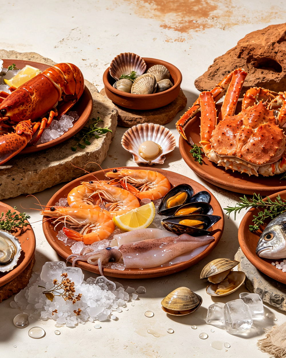 From cold water
to your table